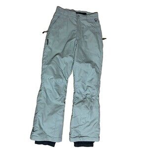 Columbia Snow Pants Womens MED LT. Green Lined Snow Waterproof Snowboard Ski